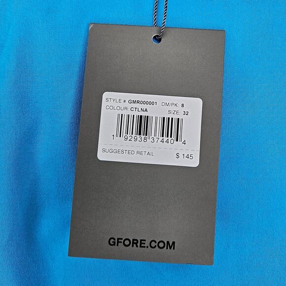 G/Fore Men's 32 Teal Maverick 4-Way Stretch Shorts NWT - Picture 6 of 9